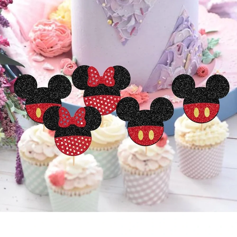 Mickey and Minnie mouse cake toppers